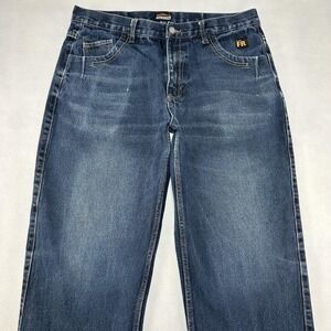 Konreco FR Jeans Mens 36x30 Blue Relaxed Fit Flame Resistant CAT 2 Denim Work